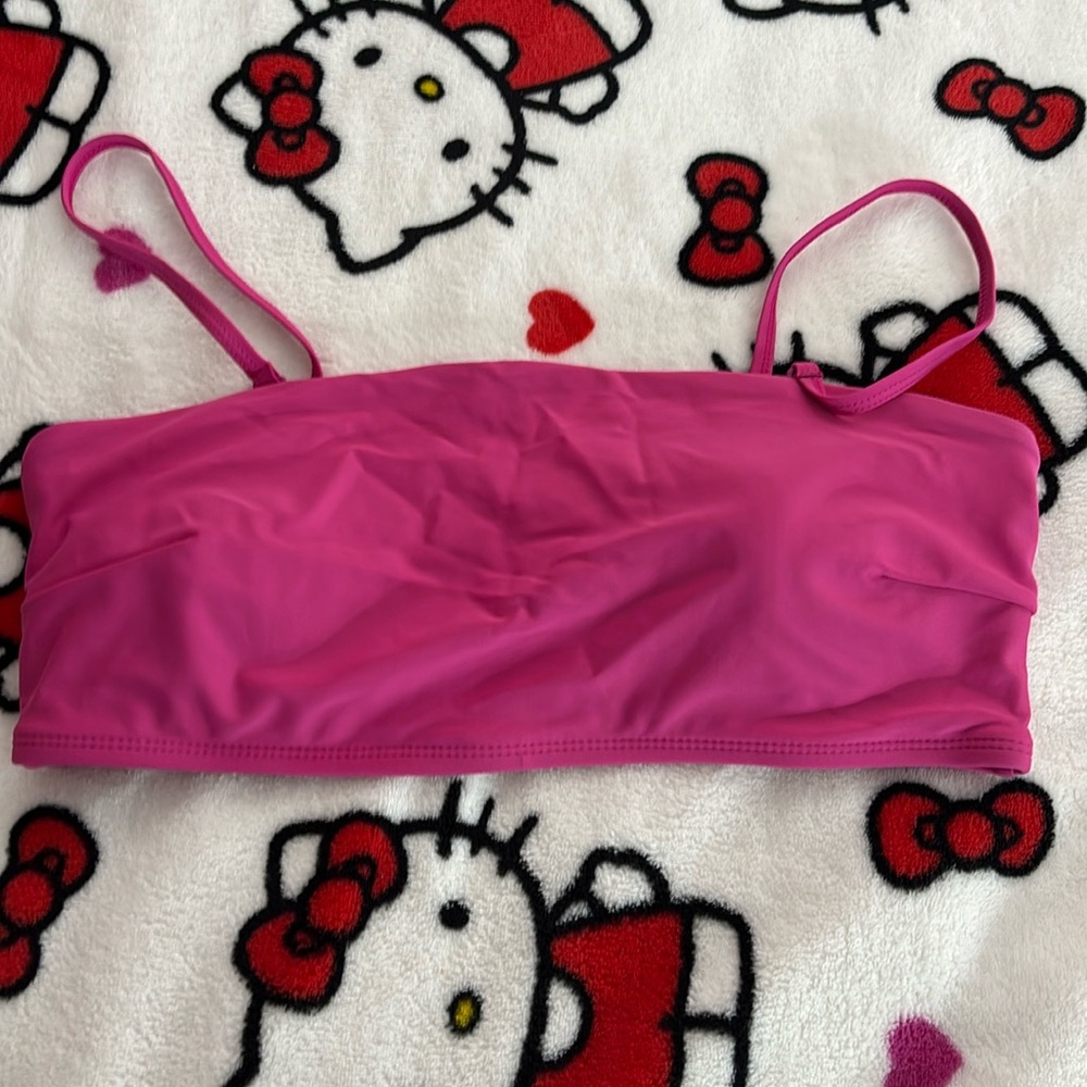 Hot pink bikini top